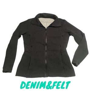 Lululemon Grey & Go Take-Off Fleece Full Zip Pockets Cinch Waist Gym| PRELOVED🩶